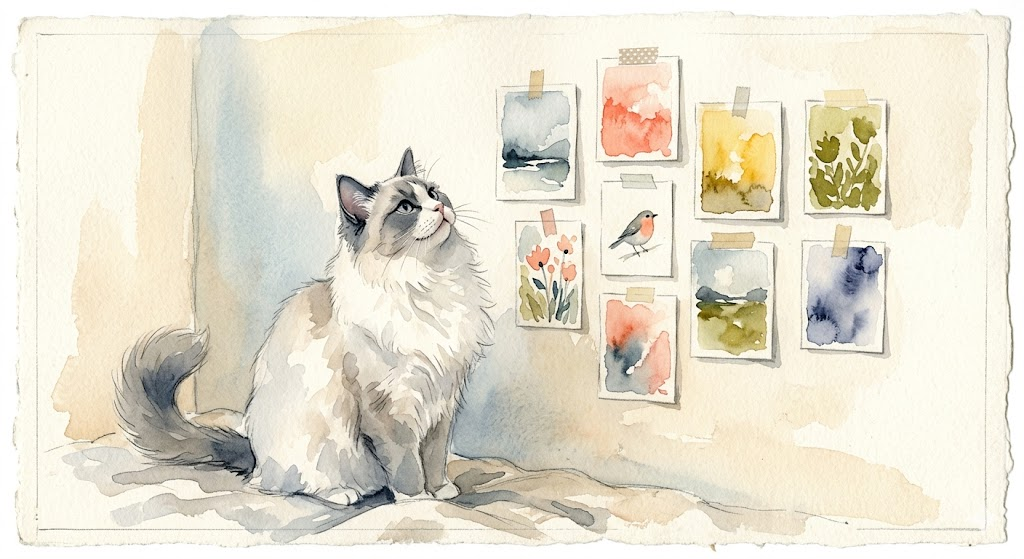 畫了好多張，只為找到對的那一張